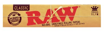 RAW - Classic Natural Unrefined Hemp Rolling Papers - King Size Slim