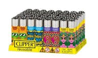 Clipper Refillable Lighters Assorted - Hippie