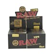 RAW Tips - Black Tips - 50 Pack