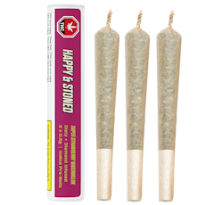 Happy & Stoned - 3x0.5g Super Strawberry Watermelon Disty diamond