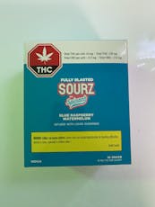 SOURZ by Spinach - Multipack of 10, Fully Blasted Blue Raspberry Watermelon 1x 10mg Soft Chews