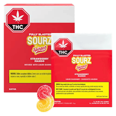 SOURZ by Spinach - Multipack of 10, Fully Blasted Strawberry Mango 1 x 10mg Soft Chews