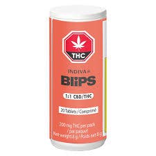 Indiva Blips - 1:1 CBD/THC 20 x 0.4g Tablets