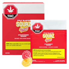 SOURZ by Spinach - Multipack of 10, Fully Blasted Strawberry Mango 1 x 10mg Soft Chews