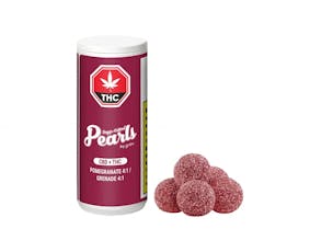 Pearls by gron - Pomegranate 4:1 CBD:THC 5 x 3.5g Soft Chews