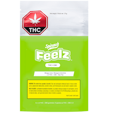 SPINACH FEELZ - FEELZ Mango Lime 1:3 THC+CBC Soft Chews Day Trip 5x5g