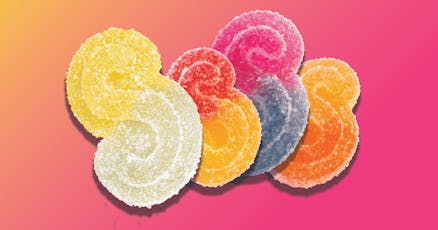 SOURZ by Spinach - Fully Blasted Peach Passionfruit 1:1 CBN THC 1pk soft chew