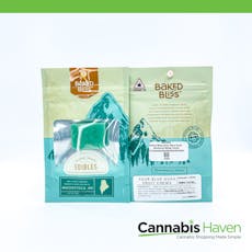 Baked Bliss Sour Green Rush Bubba x Fire 50mg Candy