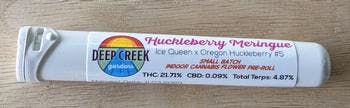 Huckleberry Meringue | 0.7g Pre-Rolls | Deep Creek Gardens