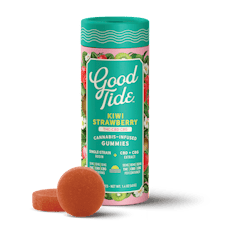 Good Tide | Strawberry Kiwi Gummies 1:1:1 | DOH | 100mg THC 100mg CBD 100mg CBG