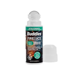 1000mg 1:1 CBD:THC Fire and Ice Roll On Balm (3oz) - Buddies