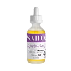 1000mg THC Indica Wild Blackberry Tincture - Saida