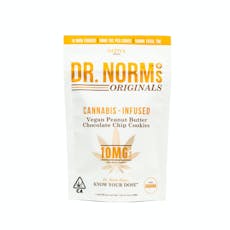 Dr. Norm's - Peanut Butter Chocolate Chip Cookies 10pk 100mg