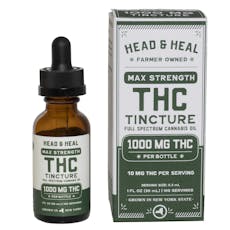 Max Strength Tincture THC 1000mg | Head & Heal