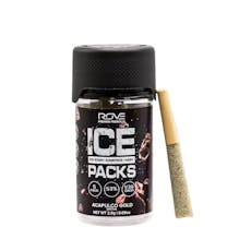 2.5g Acapulco Gold Ice Packs Rosin, Diamond & Hash Infused Pre-Roll Pack (.5g - 5 pack) - ROVE
