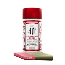 2.5g Strawberry Cough Infused 40's Pre-Roll Pack (.5g - 5 pack) - STIIIZY