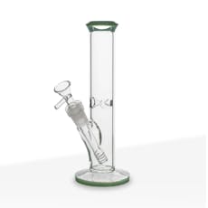 Biohazard - 9 in. Jade Green Straight Water Pipe