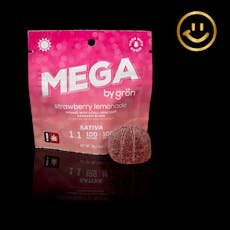Grön MEGA Pearl | 1:1 Strawberry Lemonade THC+CBC | 100mg