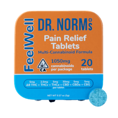 Dr. Norm's - Pain Relief Tablets 10:5:10:60:10:10 THC:THCv:THCa:CBD:CBDa:CBG 20ct 100mg