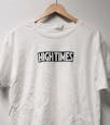 White High Times Shirt With Black Logo (Large)