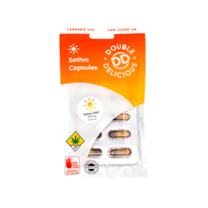 Double Delicious | Sativa RSO Capsules | 10pk | DOH | 100mg THC