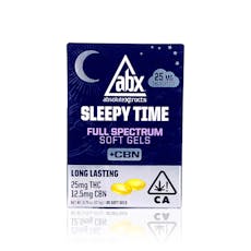 ABX - Capsule - Sleepy Time - 25 MG Soft Gels + CBN - Hash Rosin - 30-Count - 750MG