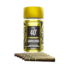 Strawnana | Infused Indoor 40's Mini Blunts 5-Pack | 2.5g