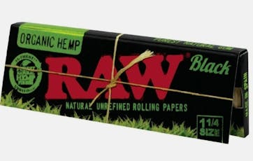 RAW | Black Organic Hemp | 1¼ Size Papers | 50pk