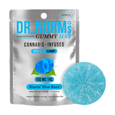 Dr. Norms | Blazin Blue Razz | Max Gummy | 100mg x1
