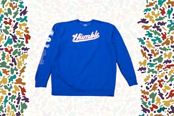 (XL) Blue "Humble" Pull Over Sweater