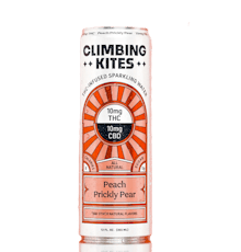 Climbing Kites | Peach Prickly Pear Sparkling Water | 10mg THC:CBD