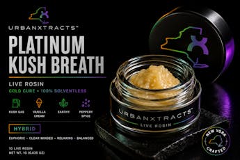 UrbanXtract | 1g Live Rosin Jar | Platinum Kush Breath |