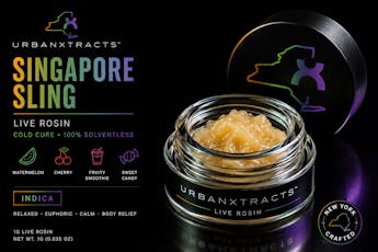 UrbanXtract | 1g Live Rosin Jar | Hudson Valley Kush |