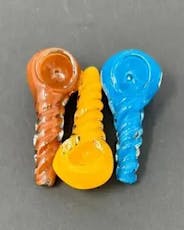 Dragon Cartel - 2.5 in. Frit Swirl Spoon Hand Pipe