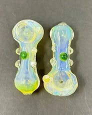 Dragon Cartel - 3 in. Silver Fume Marble Hand Pipe
