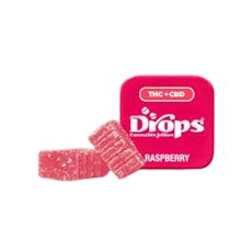 RASPBERRY DROPS - CALM ENERGY 100MG (2PC) - DROPS