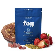 Nighttime 5mg Strawberry 1:1:1 Chews 20 Pack | Foy