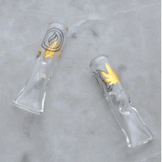 ROGUE PAQ | Gold Leaf Resusable Glass Tips