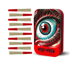 High Wired Garlic Cookies 0.35g 5pk Diamond & Crumble Infused Prerolls