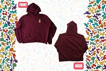 (2XL) Humble Root Burgundy Pull-Over Hoodie