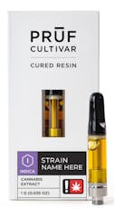Pruf Cultivar Pure Kush Cured Resin Cartridge 1g