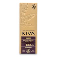 Kiva - Blackberry Dark - Chocolate Bar - 100mg