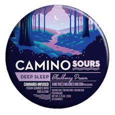 Kiva Confections | 1:1:1 "Sleep" Blackberry Dream | Camino Sour Gummies | 100mg THC/100mg CBN/100mg CBD