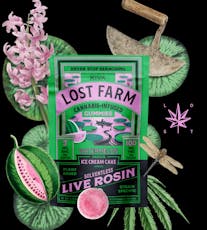 Kiva Lost Farm Watermelon x Ice Cream Cake 100mg 20pk Live Rosin Gummies