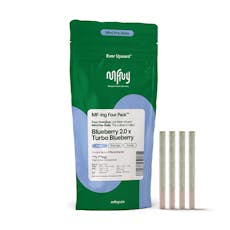 MFNY | 4pk | Blueberry 2.0 x Turbo Blueberry Resin | Infused Preroll | 3g