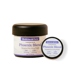 Medicine Farm | Phoenix Blend | Targeted Numbing Balm | 1:1 1000mg THC:CBD