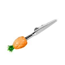 Pineapple Glass Roach Clip - Orange