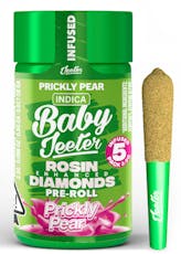 JEETER: Prickly Pear Quad-Infused Baby Jeeter .5g Pre-Rolls 5pk/2.5g (I)