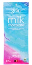 Gron THC Milk Chocolate Full Size Bar 100mg