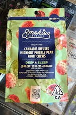 2pk Midnight Prickly Pear 1:1:1 CBD:THC:CBN Chews - Smokiez